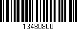 Código de barras (EAN, GTIN, SKU, ISBN): '13480800'