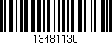 Código de barras (EAN, GTIN, SKU, ISBN): '13481130'