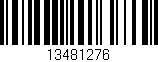 Código de barras (EAN, GTIN, SKU, ISBN): '13481276'