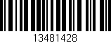 Código de barras (EAN, GTIN, SKU, ISBN): '13481428'