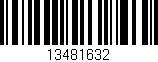 Código de barras (EAN, GTIN, SKU, ISBN): '13481632'