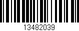 Código de barras (EAN, GTIN, SKU, ISBN): '13482039'