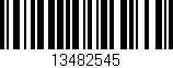 Código de barras (EAN, GTIN, SKU, ISBN): '13482545'