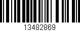 Código de barras (EAN, GTIN, SKU, ISBN): '13482869'