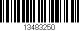 Código de barras (EAN, GTIN, SKU, ISBN): '13483250'