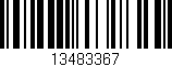 Código de barras (EAN, GTIN, SKU, ISBN): '13483367'