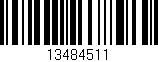 Código de barras (EAN, GTIN, SKU, ISBN): '13484511'