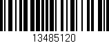 Código de barras (EAN, GTIN, SKU, ISBN): '13485120'