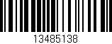 Código de barras (EAN, GTIN, SKU, ISBN): '13485138'