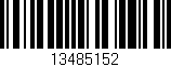 Código de barras (EAN, GTIN, SKU, ISBN): '13485152'