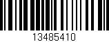 Código de barras (EAN, GTIN, SKU, ISBN): '13485410'
