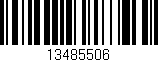 Código de barras (EAN, GTIN, SKU, ISBN): '13485506'