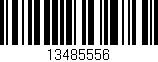 Código de barras (EAN, GTIN, SKU, ISBN): '13485556'