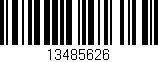 Código de barras (EAN, GTIN, SKU, ISBN): '13485626'
