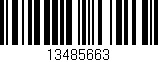 Código de barras (EAN, GTIN, SKU, ISBN): '13485663'