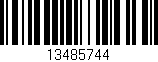 Código de barras (EAN, GTIN, SKU, ISBN): '13485744'