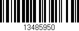 Código de barras (EAN, GTIN, SKU, ISBN): '13485950'