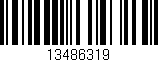 Código de barras (EAN, GTIN, SKU, ISBN): '13486319'