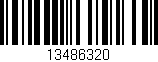 Código de barras (EAN, GTIN, SKU, ISBN): '13486320'
