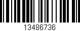 Código de barras (EAN, GTIN, SKU, ISBN): '13486736'