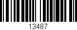 Código de barras (EAN, GTIN, SKU, ISBN): '13487'