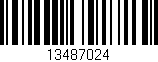 Código de barras (EAN, GTIN, SKU, ISBN): '13487024'
