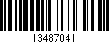 Código de barras (EAN, GTIN, SKU, ISBN): '13487041'
