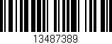 Código de barras (EAN, GTIN, SKU, ISBN): '13487389'