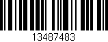 Código de barras (EAN, GTIN, SKU, ISBN): '13487483'