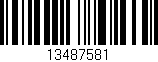 Código de barras (EAN, GTIN, SKU, ISBN): '13487581'