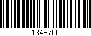Código de barras (EAN, GTIN, SKU, ISBN): '1348760'
