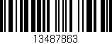 Código de barras (EAN, GTIN, SKU, ISBN): '13487863'