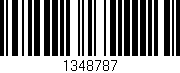 Código de barras (EAN, GTIN, SKU, ISBN): '1348787'