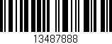 Código de barras (EAN, GTIN, SKU, ISBN): '13487888'