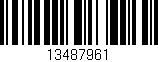 Código de barras (EAN, GTIN, SKU, ISBN): '13487961'