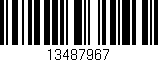 Código de barras (EAN, GTIN, SKU, ISBN): '13487967'