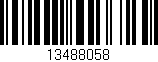 Código de barras (EAN, GTIN, SKU, ISBN): '13488058'