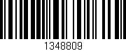 Código de barras (EAN, GTIN, SKU, ISBN): '1348809'