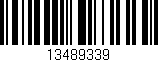 Código de barras (EAN, GTIN, SKU, ISBN): '13489339'
