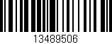 Código de barras (EAN, GTIN, SKU, ISBN): '13489506'