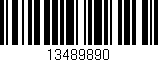 Código de barras (EAN, GTIN, SKU, ISBN): '13489890'