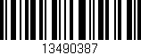 Código de barras (EAN, GTIN, SKU, ISBN): '13490387'
