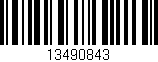 Código de barras (EAN, GTIN, SKU, ISBN): '13490843'