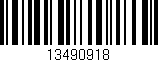 Código de barras (EAN, GTIN, SKU, ISBN): '13490918'