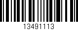 Código de barras (EAN, GTIN, SKU, ISBN): '13491113'