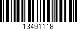 Código de barras (EAN, GTIN, SKU, ISBN): '13491118'