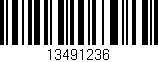 Código de barras (EAN, GTIN, SKU, ISBN): '13491236'