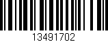 Código de barras (EAN, GTIN, SKU, ISBN): '13491702'