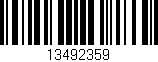 Código de barras (EAN, GTIN, SKU, ISBN): '13492359'