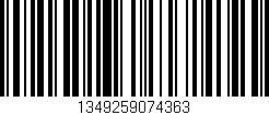 Código de barras (EAN, GTIN, SKU, ISBN): '1349259074363'
